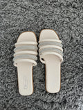Multi diamanté slider sandals