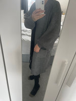 Long knitted cardigan