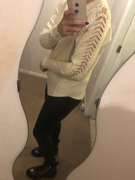 long sleeved batwing top