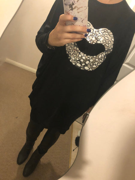 Sequins lips top
