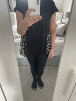 Daisy chiffon hem top