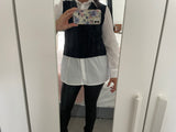 V neck vest with undershirt
