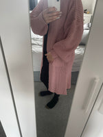 Knitted long cardigan