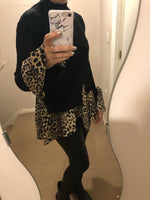 2 in 1 leopard print jumper