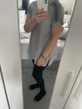 Diamanté shoulder stripe t shirt