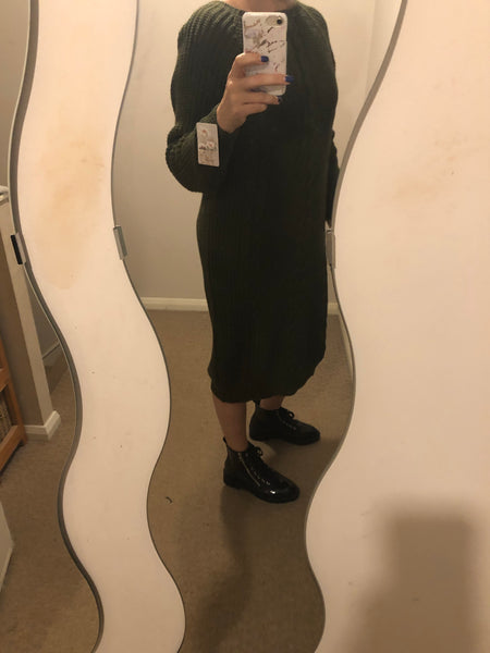 Knitted jumper dress