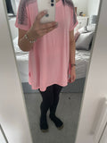 Diamanté shoulder stripe t shirt