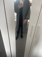 Long knitted cardigan