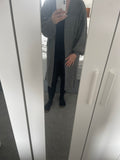 Long knitted cardigan