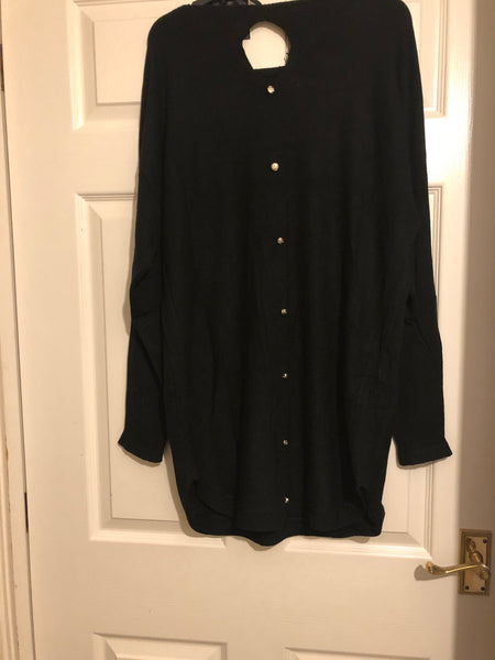Double pocket round neck jumper